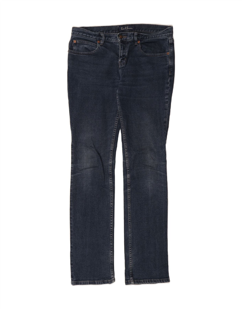 VINTAGE Womens Straight Jeans W28 L35 Navy Blue Cotton Vintage Vintage and Second-Hand Vintage from Messina Hembry 