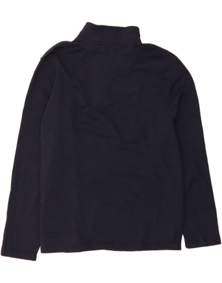 IZOD Mens Zip Neck Sweatshirt Jumper XL Navy Blue Polyester Vintage Izod and Second-Hand Izod from Messina Hembry 