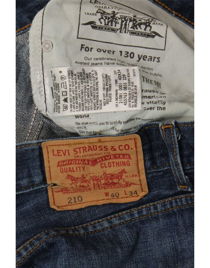 Levi's Mens 210 Straight Jeans W40 L30 Blue Cotton