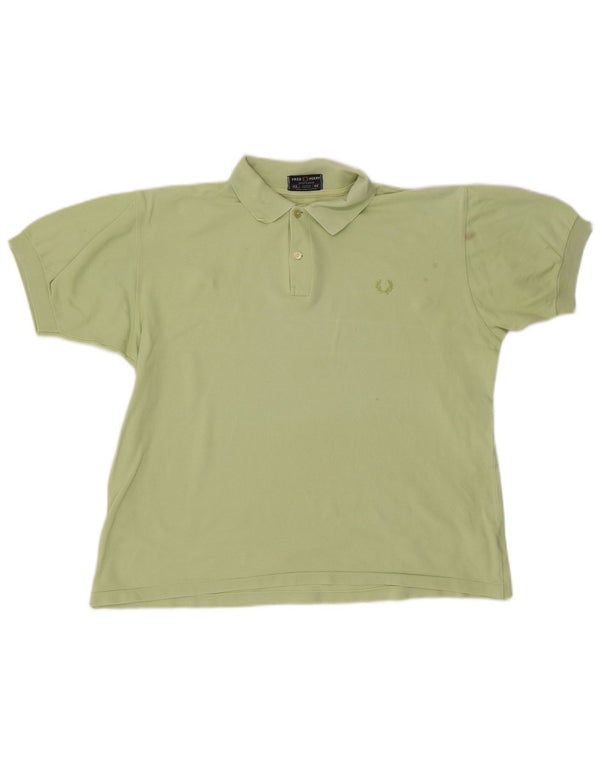 FRED PERRY Mens Polo Shirt Medium Green