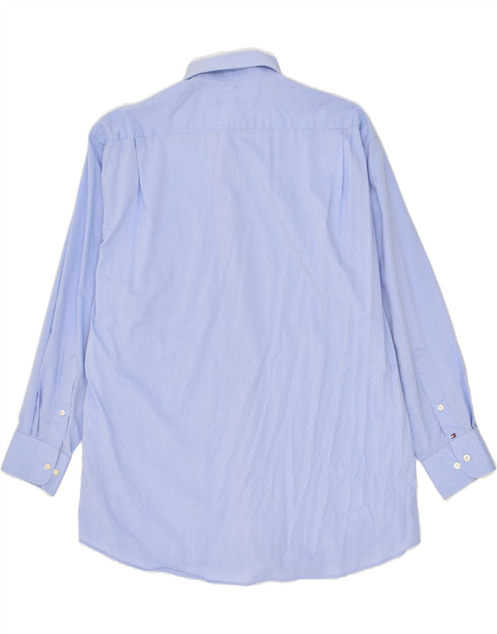TOMMY HILFIGER Mens Regular Fit Shirt Size 16 16 1/2 Large Blue Spotted Vintage Tommy Hilfiger and Second-Hand Tommy Hilfiger from Messina Hembry 