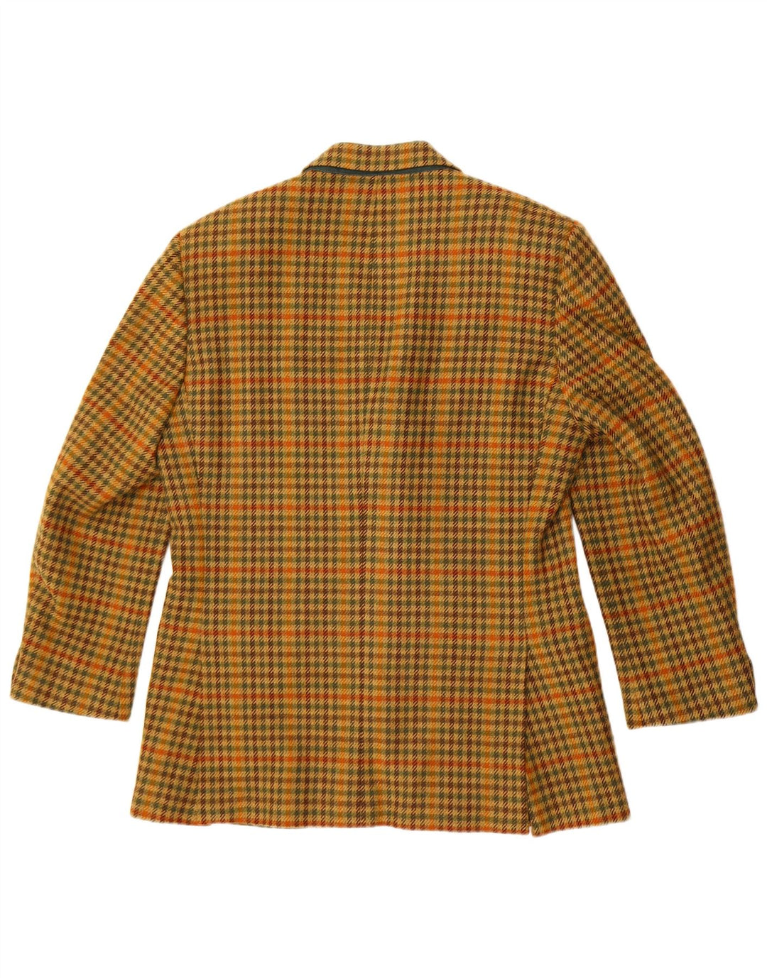 Alberto Aspesi Mens 3 Button Blazer Jacket IT 50 Large Yellow Houndstooth