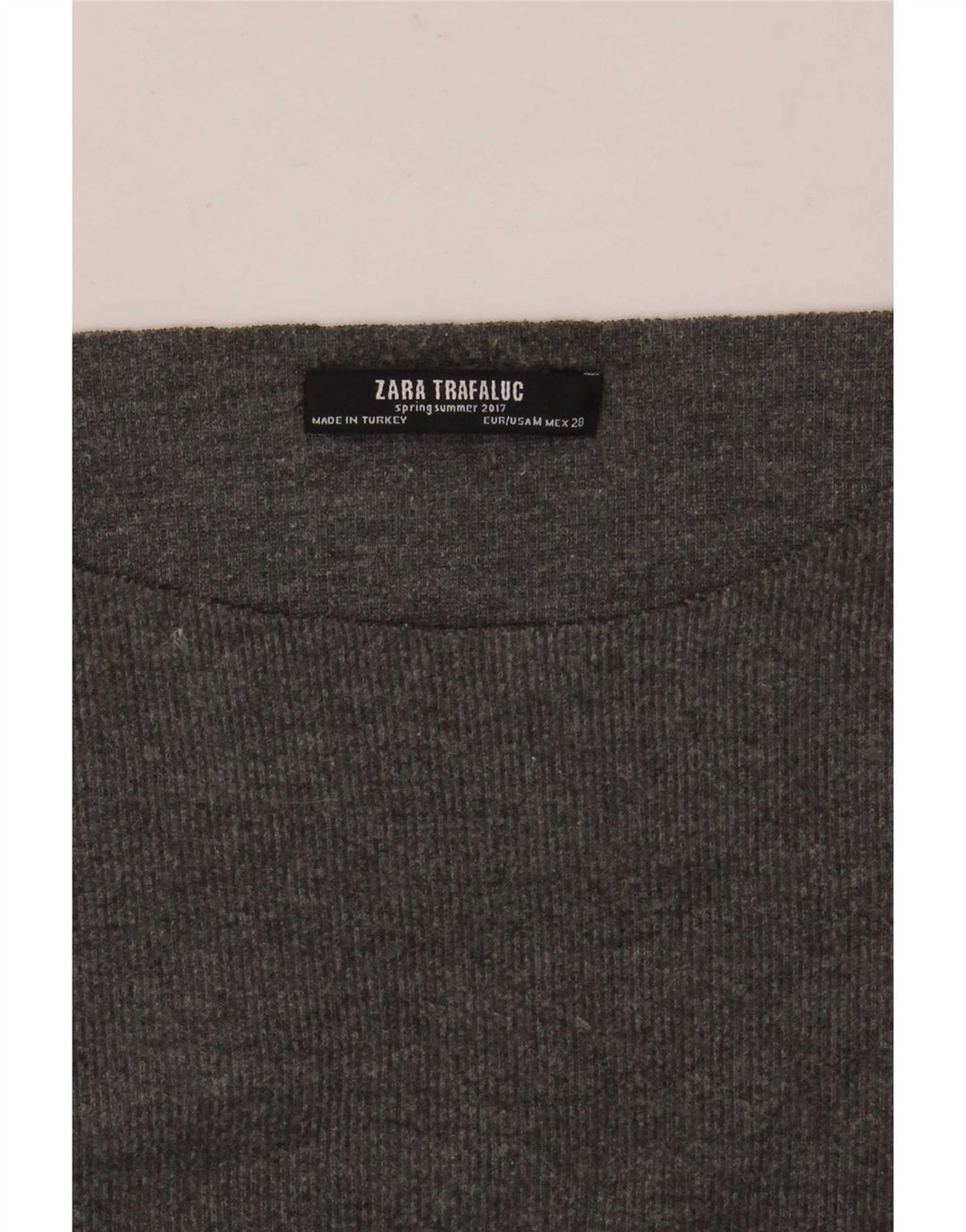 Zara Womens Oversized Top Long Sleeve UK 14 Medium Grey