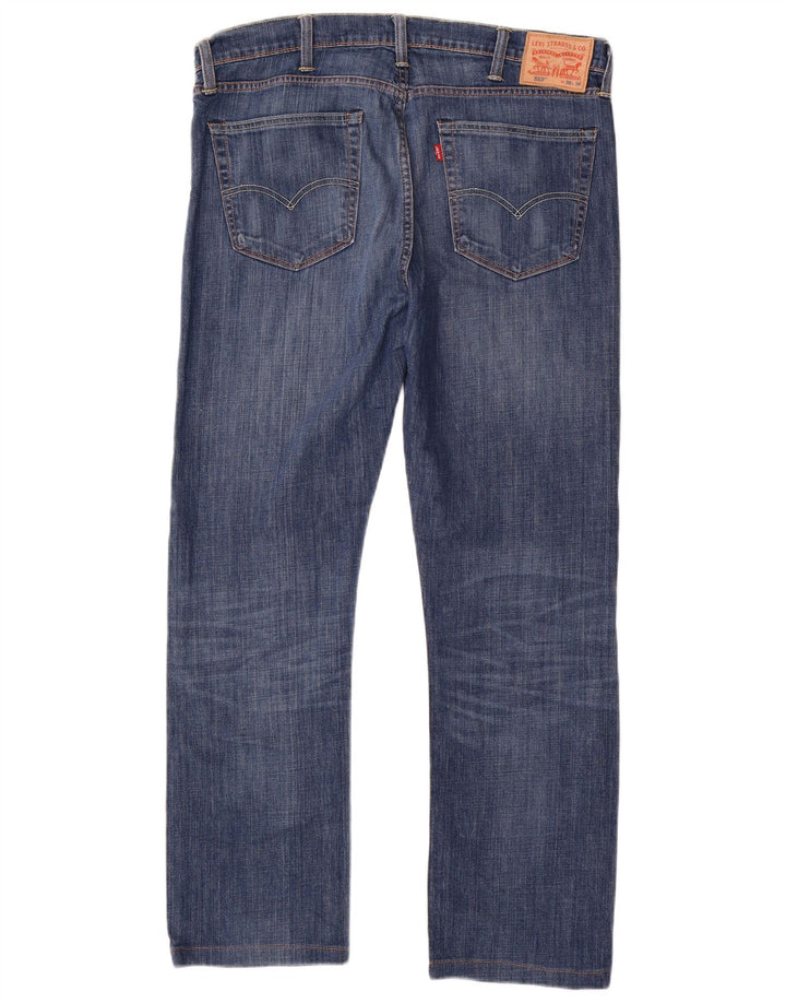 Levi's Mens 513 Slim Straight Jeans W38 L31 Blue Cotton