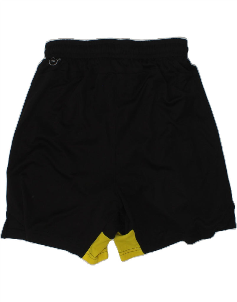 PUMA Boys BVB Dortmund Graphic Sport Shorts 13-14 Years Black Polyester | Vintage Puma | Thrift | Second-Hand Puma | Used Clothing | Messina Hembry 