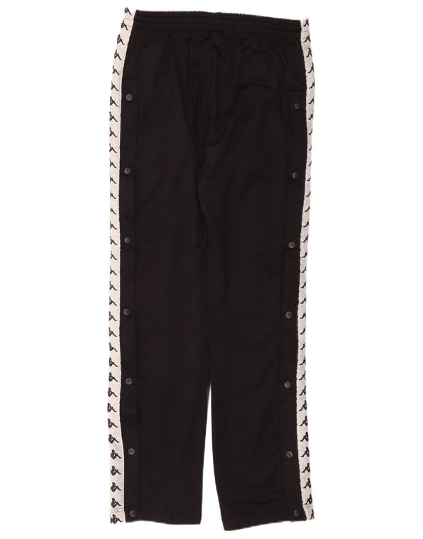Kappa Mens Graphic Tracksuit Trousers Medium  Black Polyester