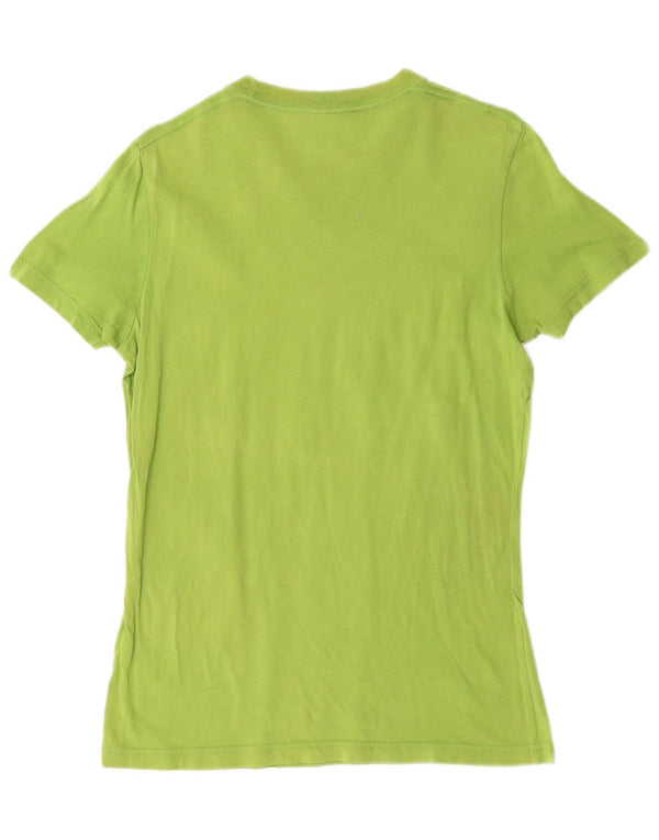 Hollister Mens Graphic T-Shirt Top Small Green Cotton
