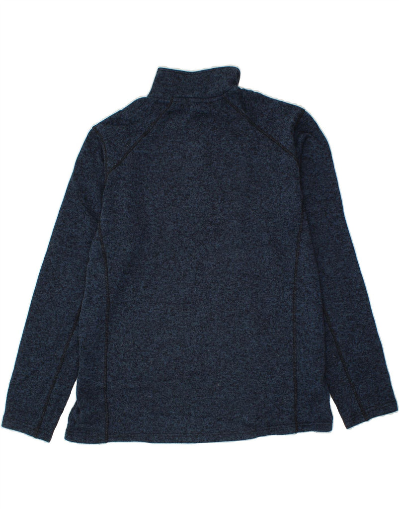 EDDIE BAUER Mens Zip Neck Sweatshirt Jumper XL Navy Blue Polyester Vintage Eddie Bauer and Second-Hand Eddie Bauer from Messina Hembry 