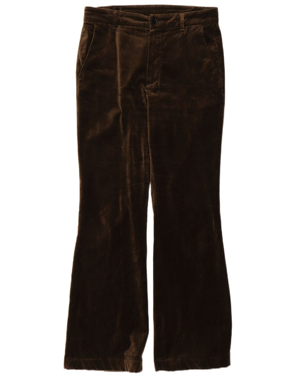 Massimo Dutti Womens Bootcut Chino Trousers EU 38 Small W28 L30 Brown