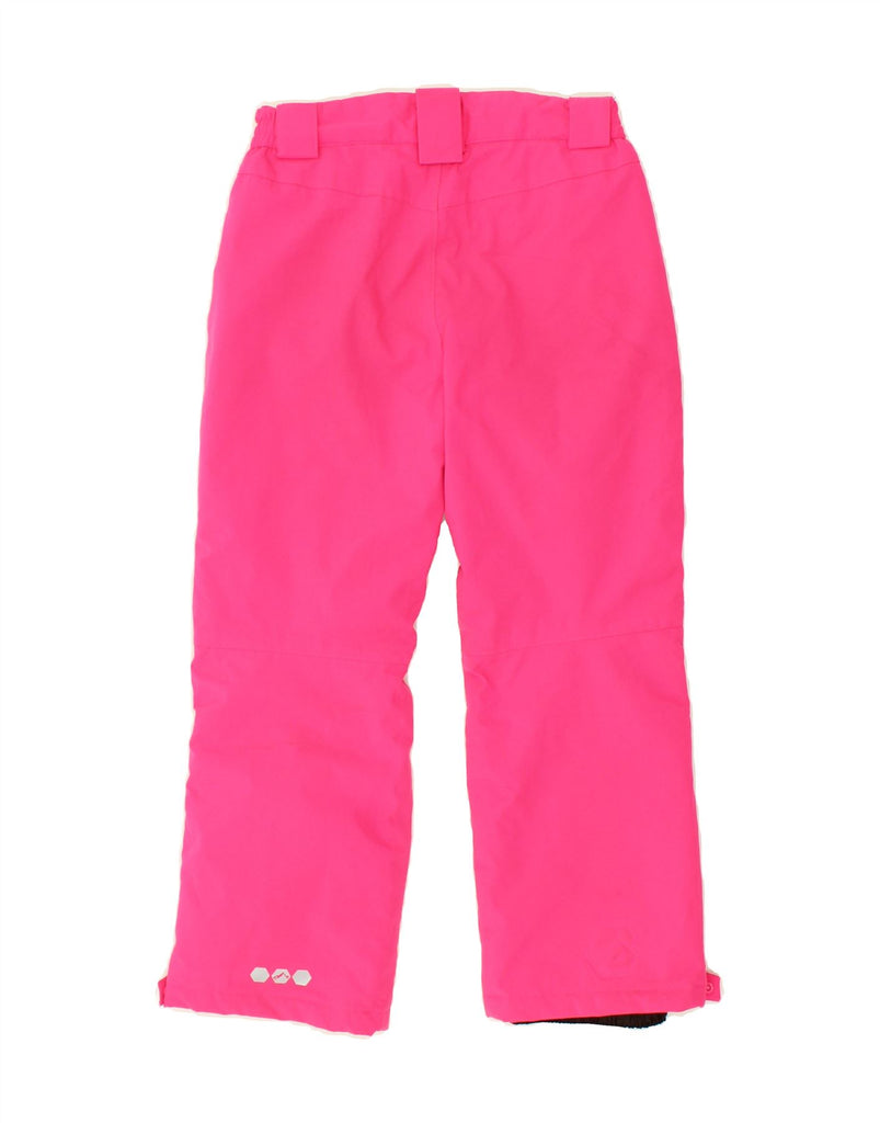 VINTAGE Girls Ski Trousers 9-10 Years W26 L23  Pink Polyester Vintage Vintage and Second-Hand Vintage from Messina Hembry 