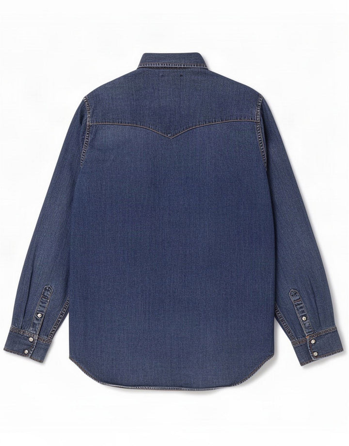 Lee Mens Denim Shirt Large Blue Cotton