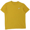 Nike Mens T-Shirt Top Medium Yellow Cotton