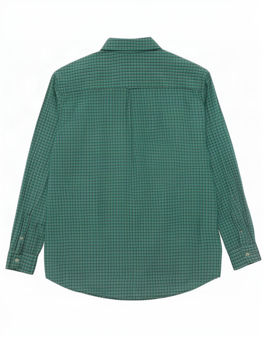 Chaps Mens Tall Shirt 3XL Green Check Cotton