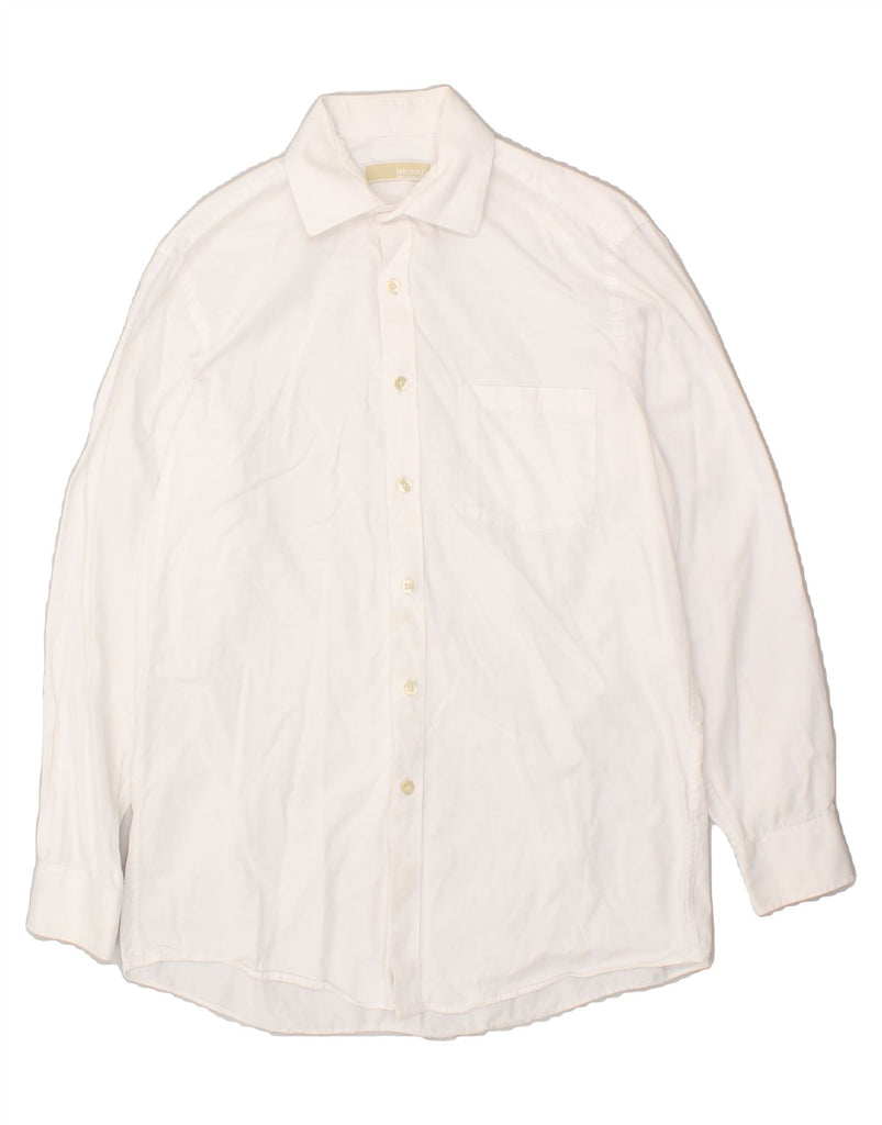 MICHAEL KORS Mens Shirt Size 15 Medium White | Vintage Michael Kors | Thrift | Second-Hand Michael Kors | Used Clothing | Messina Hembry 