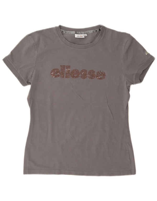 Ellesse Womens Graphic T-Shirt Top UK 18 XL Grey