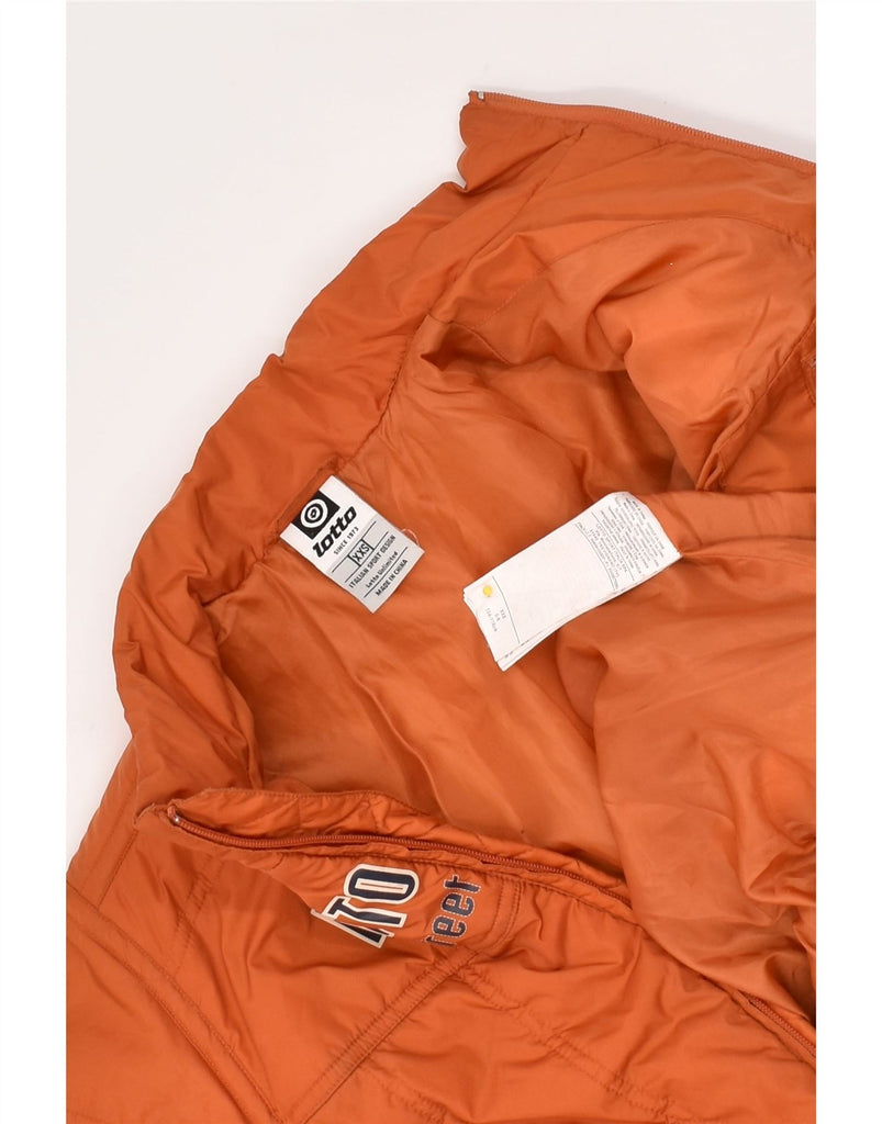 LOTTO Boys Graphic Padded Jacket 5-6 Years 2XS  Orange Polyester | Vintage Lotto | Thrift | Second-Hand Lotto | Used Clothing | Messina Hembry 