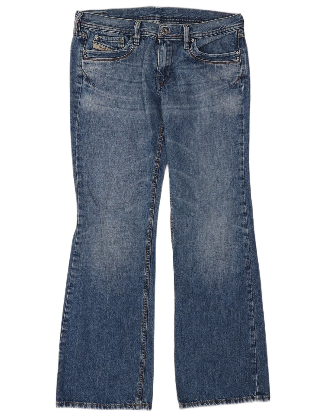 Diesel Womens Bootcut Jeans W28 L30 Blue Cotton