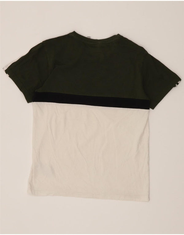 Adidas Boys Graphic T-Shirt Top 13-14 Years White Colourblock
