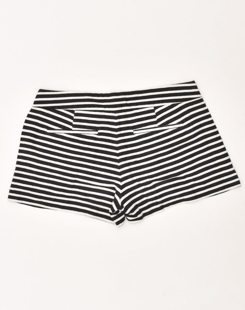 J. CREW Womens Chino Shorts US 2 XS W30  Black Striped Cotton | Vintage J. Crew | Thrift | Second-Hand J. Crew | Used Clothing | Messina Hembry 