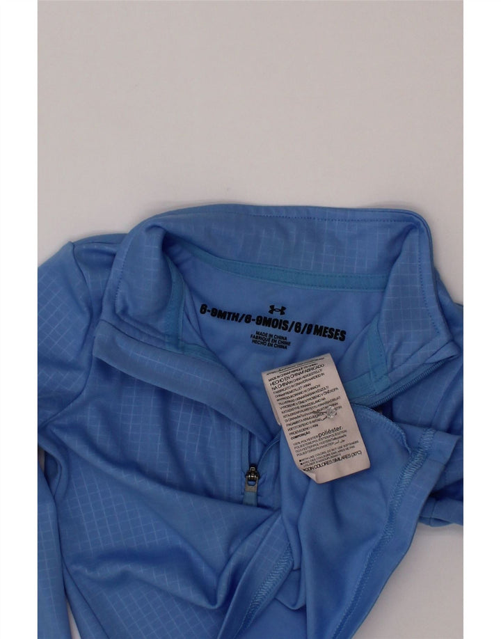Under Armour Baby Boys Pullover Tracksuit Top 6-9 Months Blue Gingham