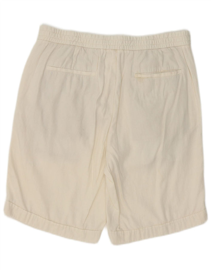 Zara Mens Chino Shorts Large W32 White Cotton