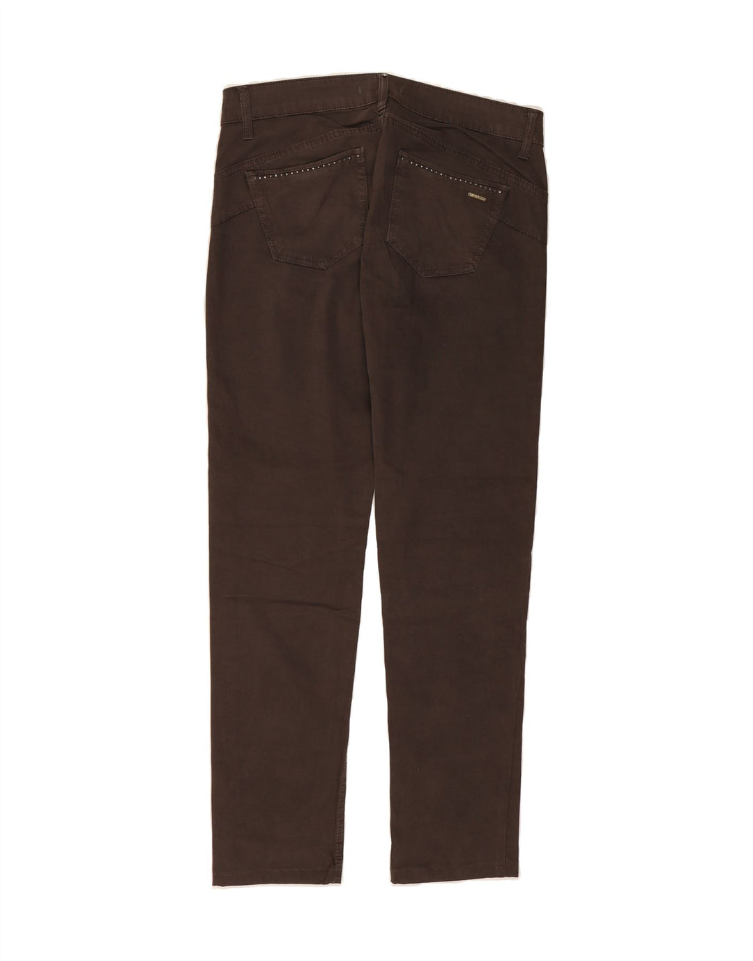 LIU JO Womens Slim Casual Trousers W30 L29 Brown Cotton Vintage Liu Jo and Second-Hand Liu Jo from Messina Hembry 