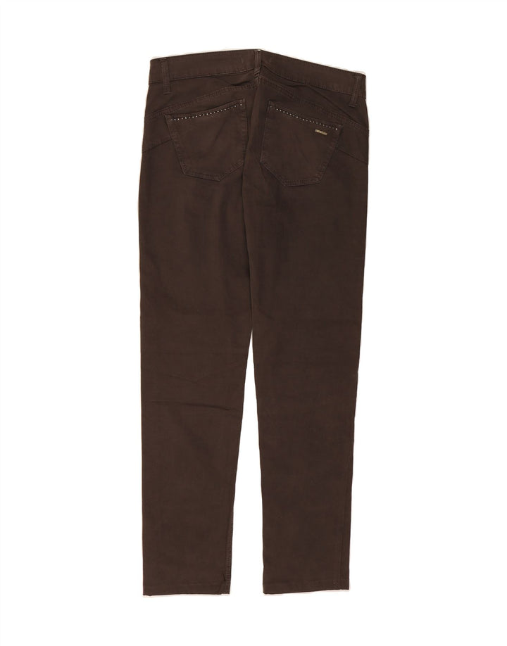 LIU JO Womens Slim Casual Trousers W30 L29 Brown Cotton Vintage Liu Jo and Second-Hand Liu Jo from Messina Hembry 