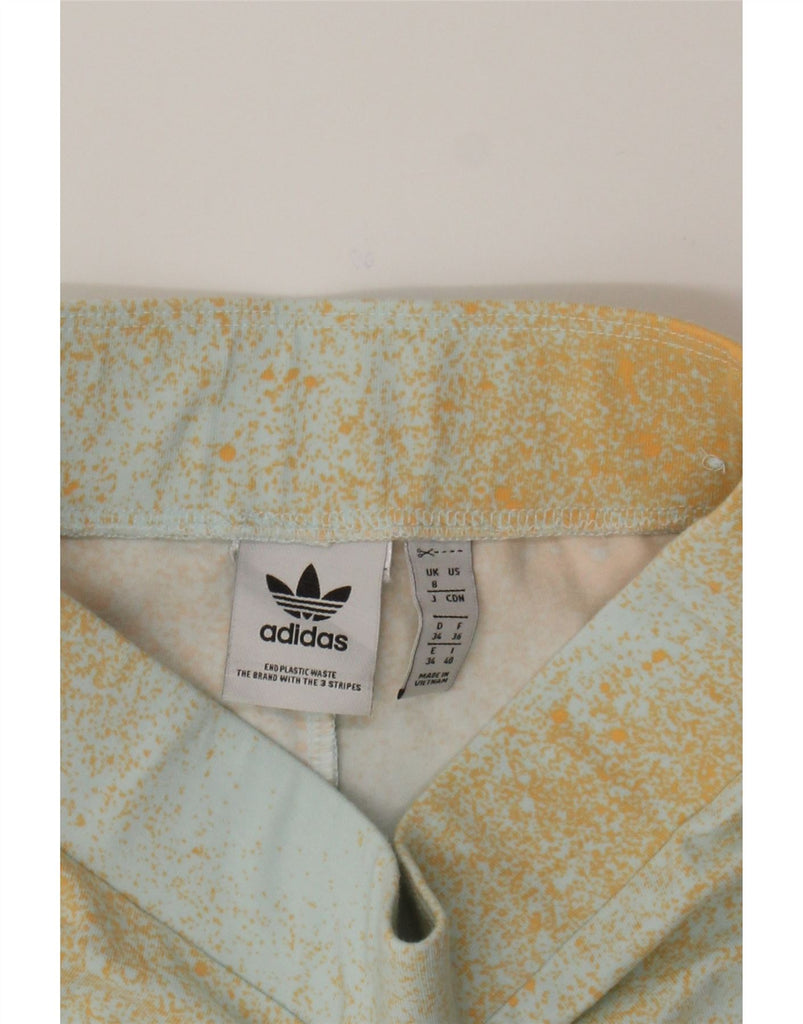 ADIDAS Womens Leggings UK 8 Small  Turquoise Tie Dye Vintage Adidas and Second-Hand Adidas from Messina Hembry 
