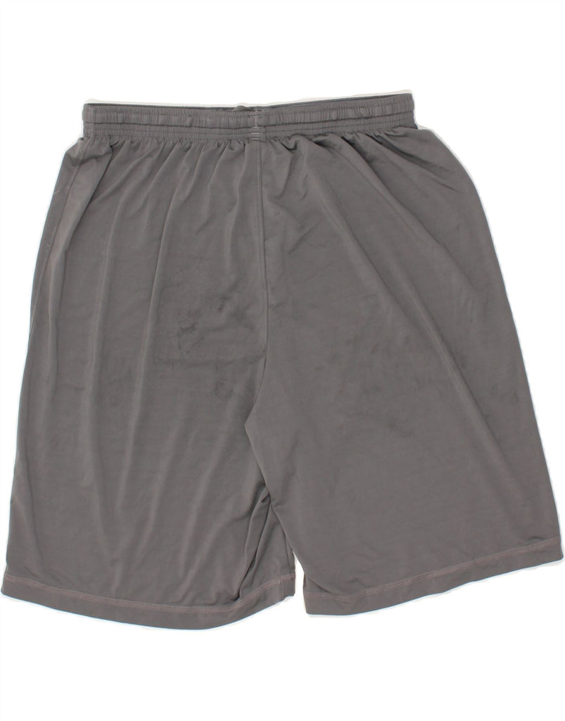 UNDER ARMOUR Mens Heat Gear Graphic Sport Shorts Large Grey | Vintage Under Armour | Thrift | Second-Hand Under Armour | Used Clothing | Messina Hembry 