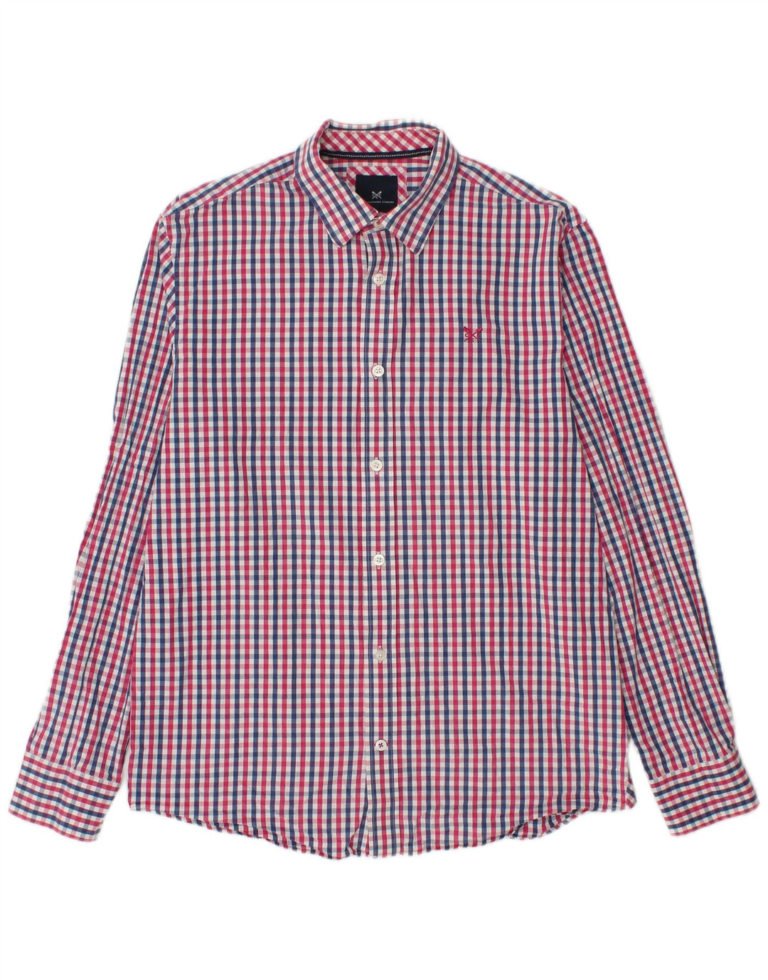 CREW CLOTHING Mens Classic Fit Shirt Medium Multicoloured Gingham Cotton
