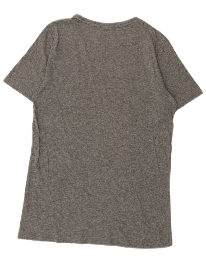 Puma Mens Graphic T-Shirt Top Medium Grey Flecked