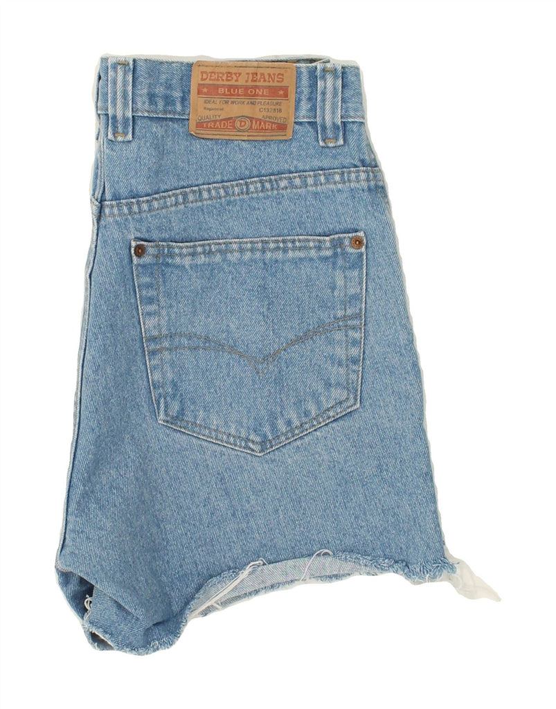 VINTAGE Womens Denim Shorts W32 Large Blue Cotton | Vintage Vintage | Thrift | Second-Hand Vintage | Used Clothing | Messina Hembry 