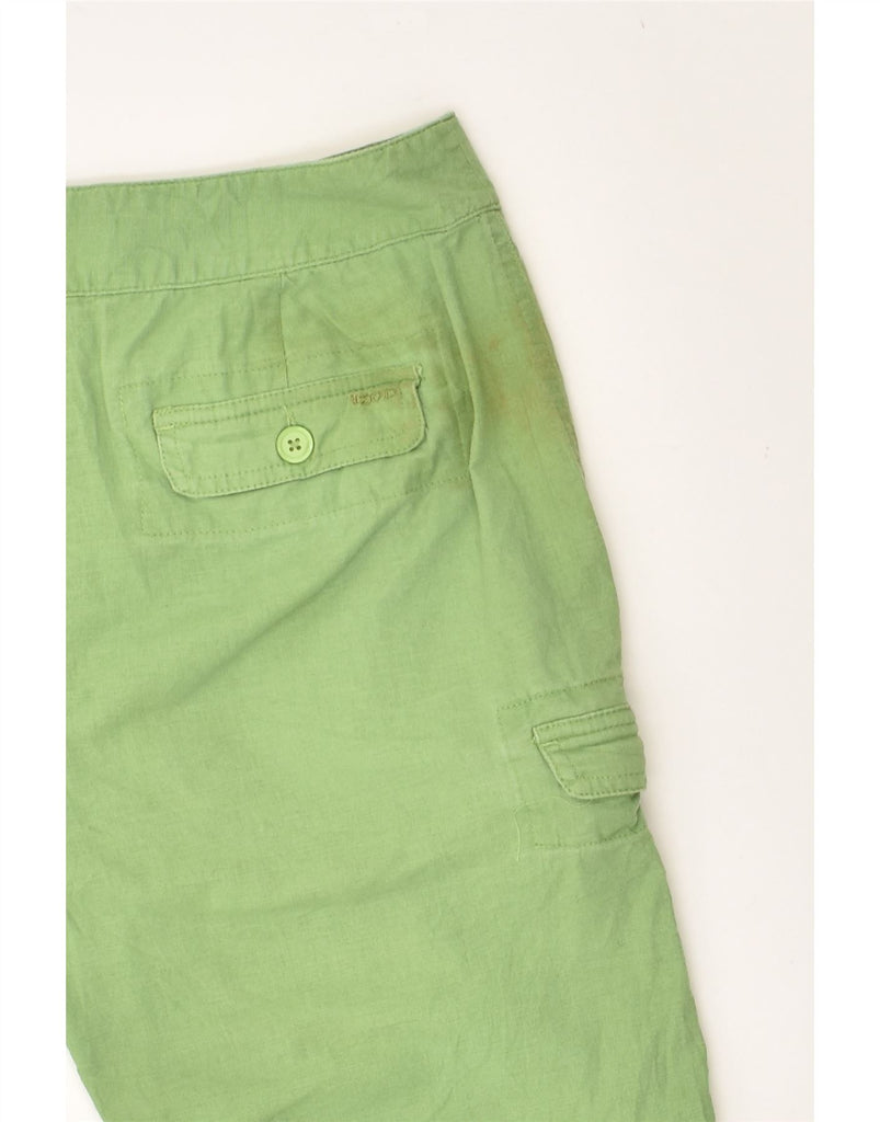 IZOD Womens Cargo Shorts US 6 Medium W28 Green Cotton | Vintage Izod | Thrift | Second-Hand Izod | Used Clothing | Messina Hembry 