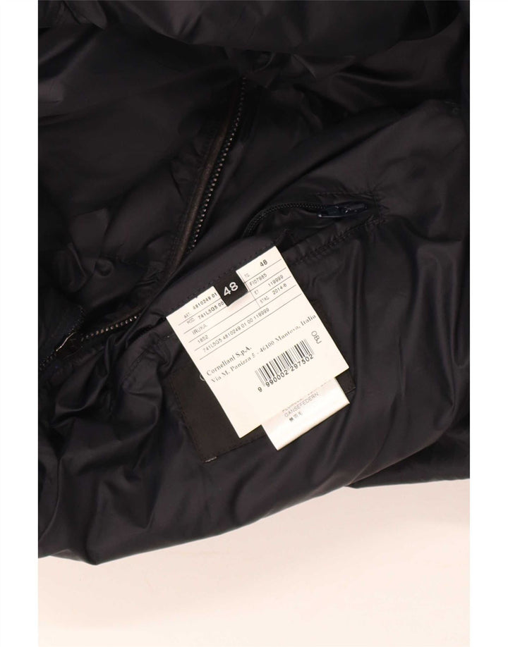 Corneliani Mens Padded Jacket IT 48 Medium Navy Blue