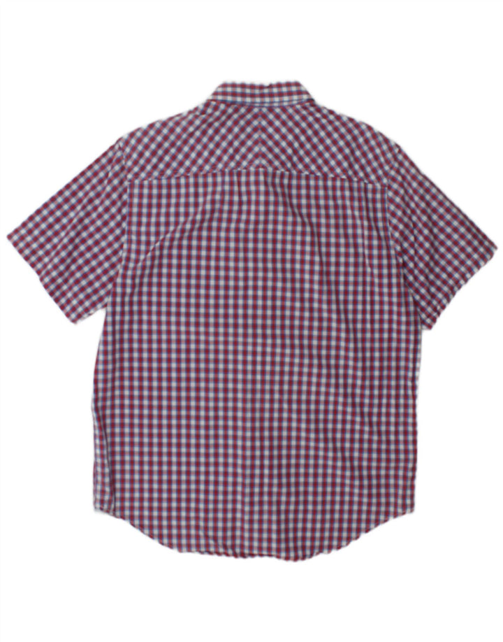 Timberland Mens Earthkeepers Short Sleeve Regular Fit Shirt Large Red Check
