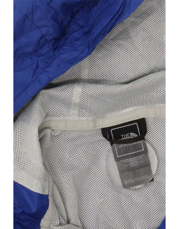 The North Face Womens Hooded Oversized Rain Jacket UK 10 Small Blue