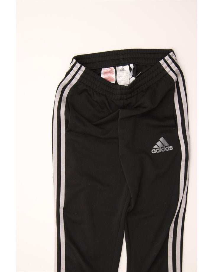 ADIDAS Girls Climalite Tracksuit Trousers 9-10 Years  Black Polyester Vintage Adidas and Second-Hand Adidas from Messina Hembry 