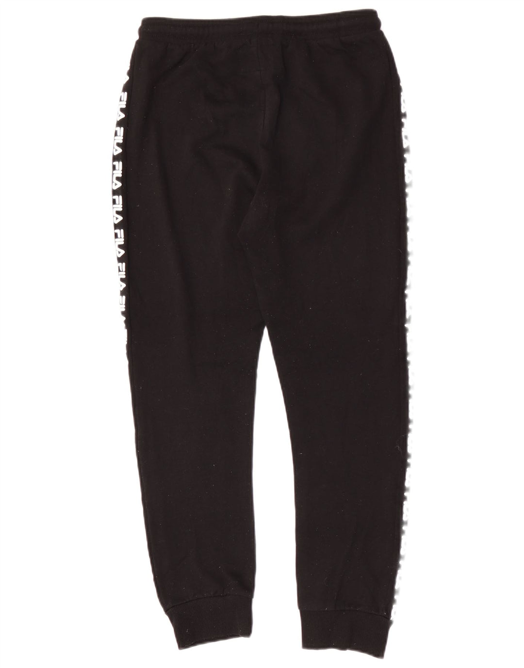 Fila Boys Graphic Tracksuit Trousers Joggers 13-14 Years Black Polyester