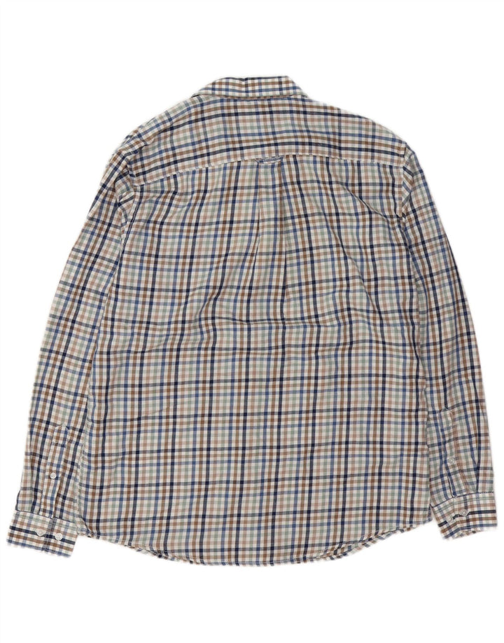 James Pringle Mens Flannel Shirt Medium Multicoloured Gingham