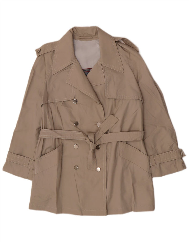 Vintage Womens Trench Coat IT 44 Medium Beige