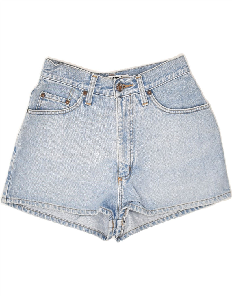 VINTAGE Womens Denim Shorts W28 Medium Blue Cotton | Vintage Vintage | Thrift | Second-Hand Vintage | Used Clothing | Messina Hembry 