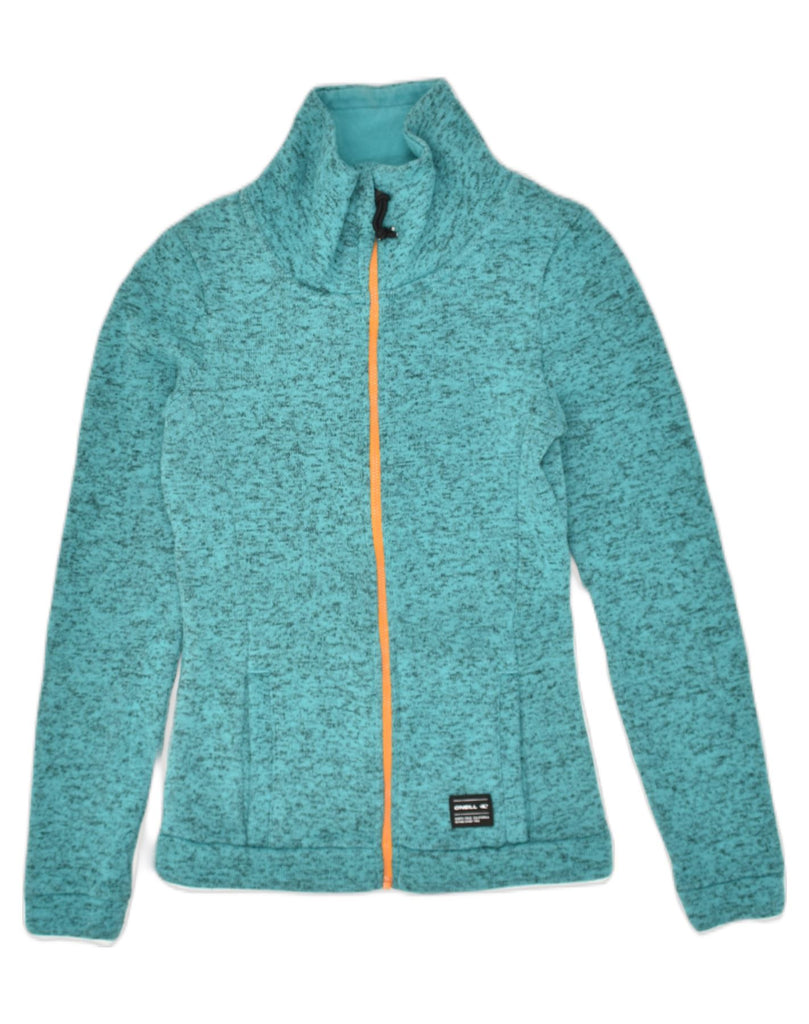 O'NEILL Womens Tracksuit Top Jacket UK 6 XS Turquoise Flecked Polyester | Vintage O'Neill | Thrift | Second-Hand O'Neill | Used Clothing | Messina Hembry 