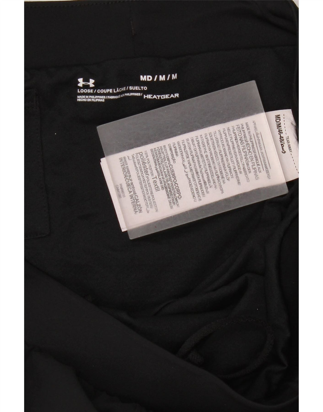 Under Armour Womens Heat Gear Sport Shorts UK 14 Medium Black Polyester