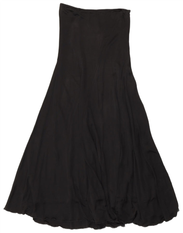 Blumarine Womens High Waist Maxi Skirt IT 40 Small W26  Black Viscose
