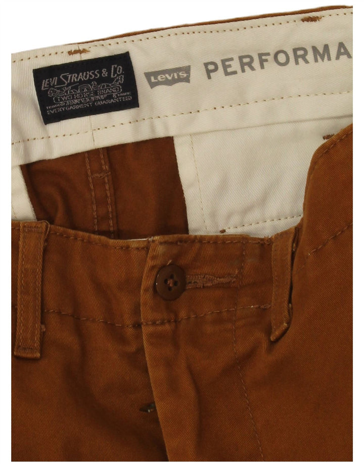 Levi's Mens Straight Chino Trousers W30 L26 Brown