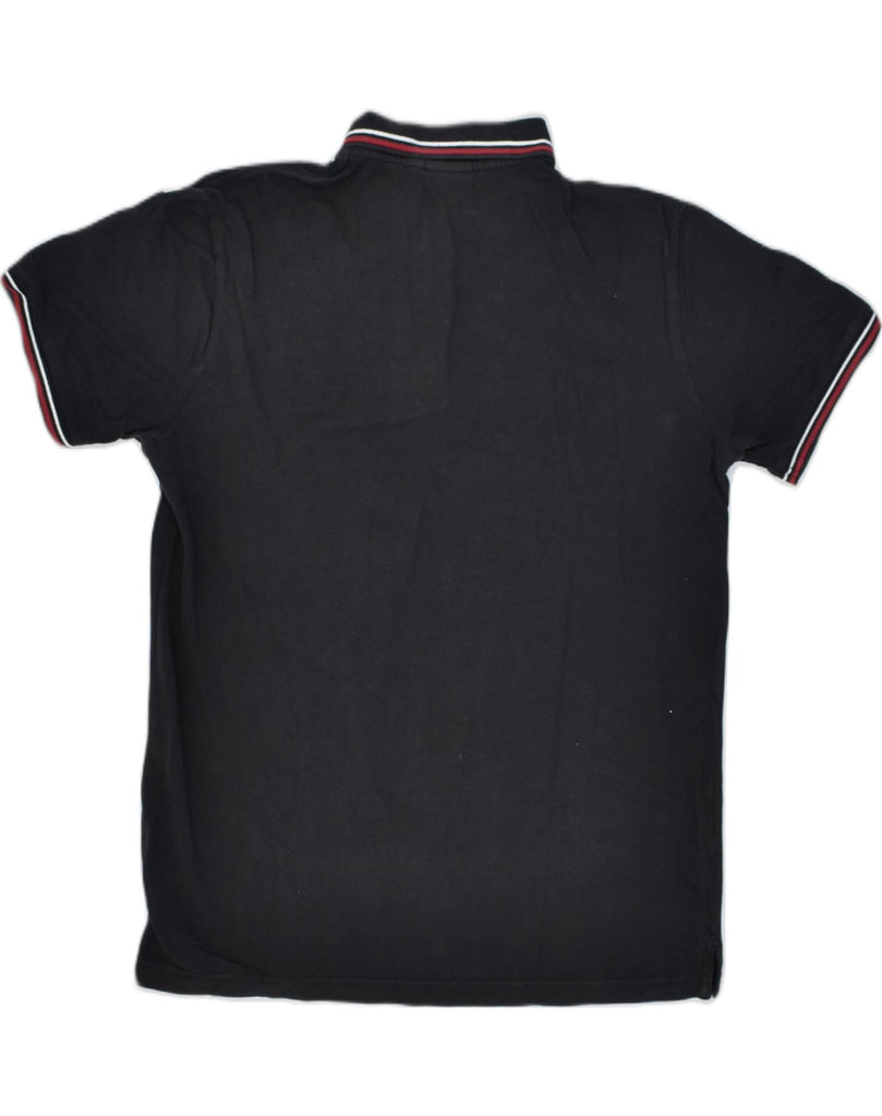 DIADORA Mens Slim Polo Shirt XL Black Cotton | Vintage | Thrift | Second-Hand | Used Clothing | Messina Hembry 