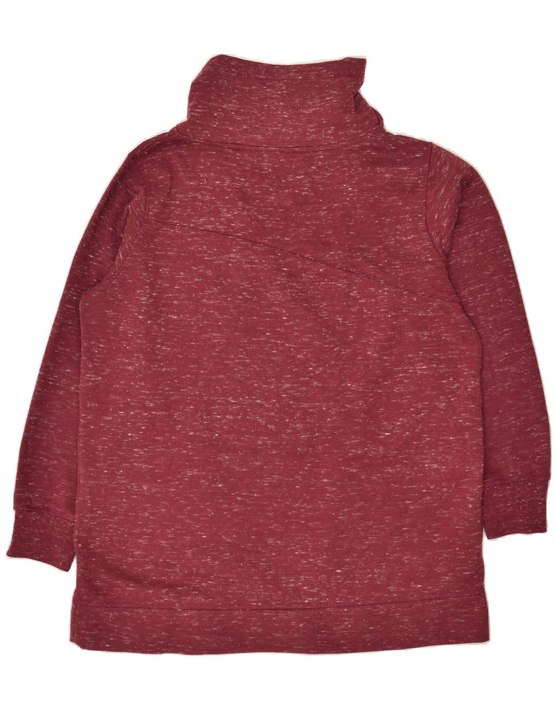 SALTROCK Womens Loose Fit Roll Neck Sweatshirt Jumper UK 16 Large Maroon | Vintage Saltrock | Thrift | Second-Hand Saltrock | Used Clothing | Messina Hembry 