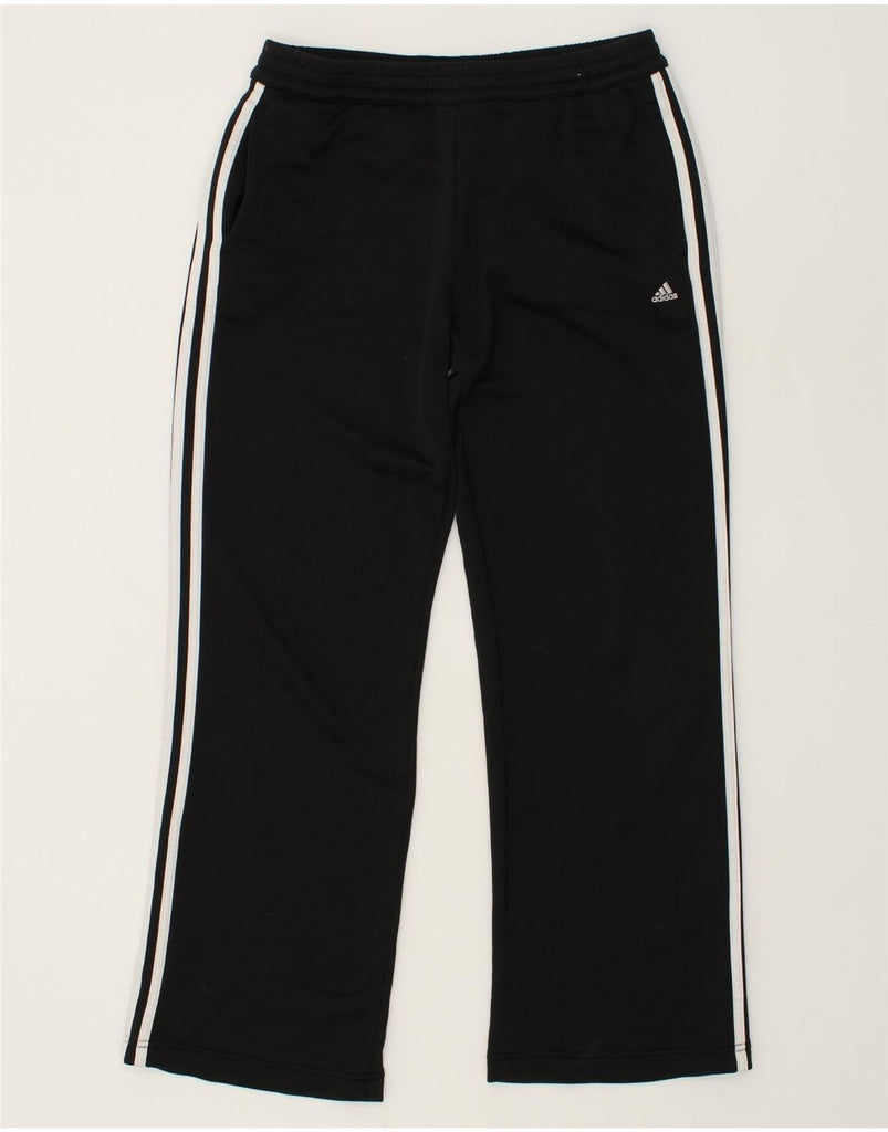 ADIDAS Womens Tracksuit Trousers UK 16 Large Black Polyester | Vintage Adidas | Thrift | Second-Hand Adidas | Used Clothing | Messina Hembry 