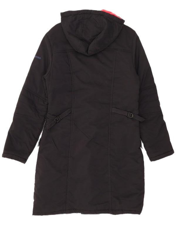 Lee Womens Hooded Padded Coat UK 10 Small Black