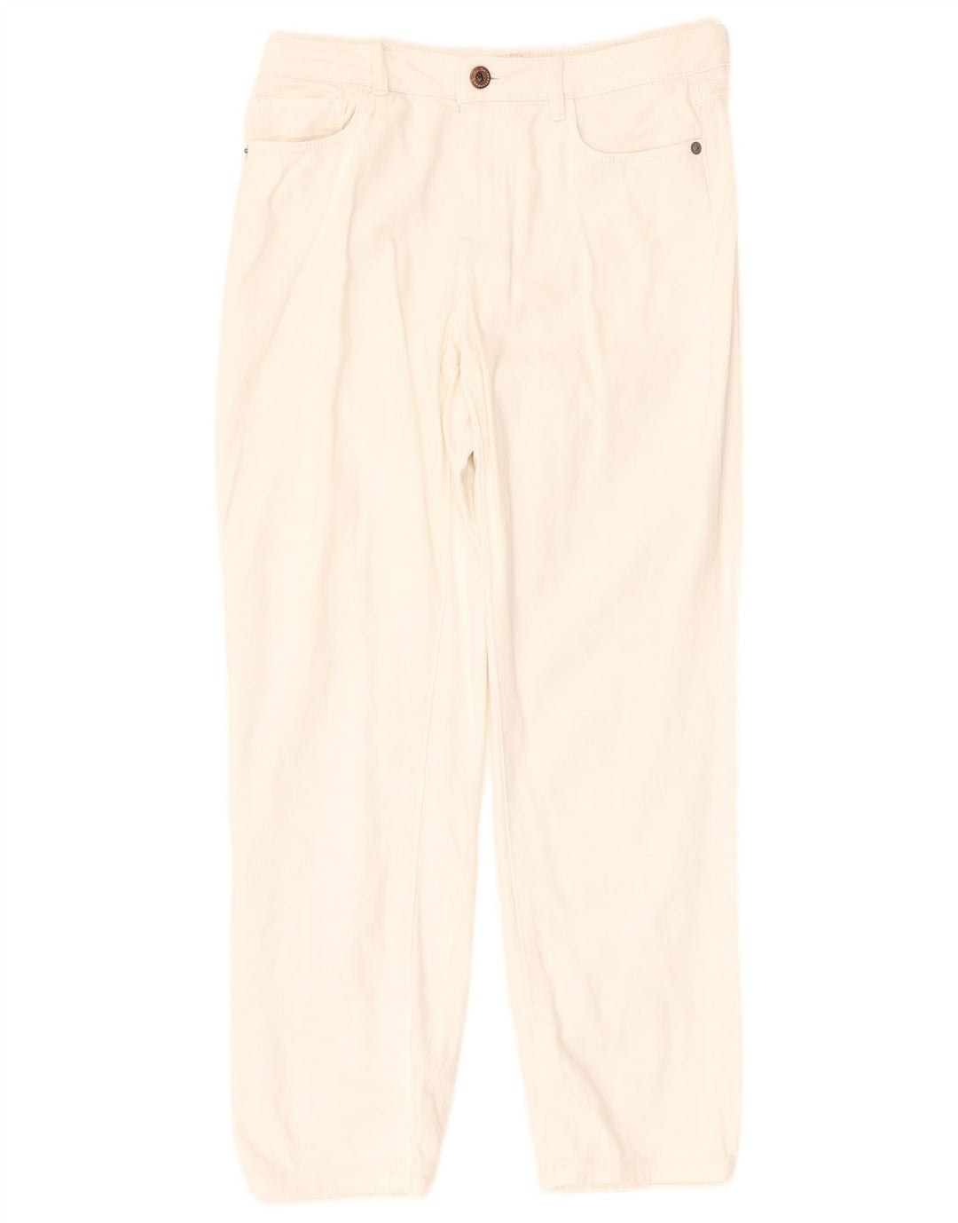 MASSIMO DUTTI Womens Straight Jeans EU 38 Small W28 L26 White